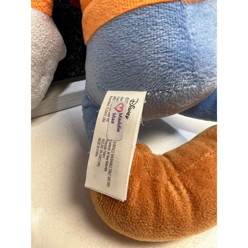 Disney Goofy Plush Stuffed Animal Toy Neon Green Hat Orange Vest 18inches